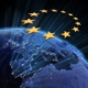 Stars of EU showing over Mediterranean