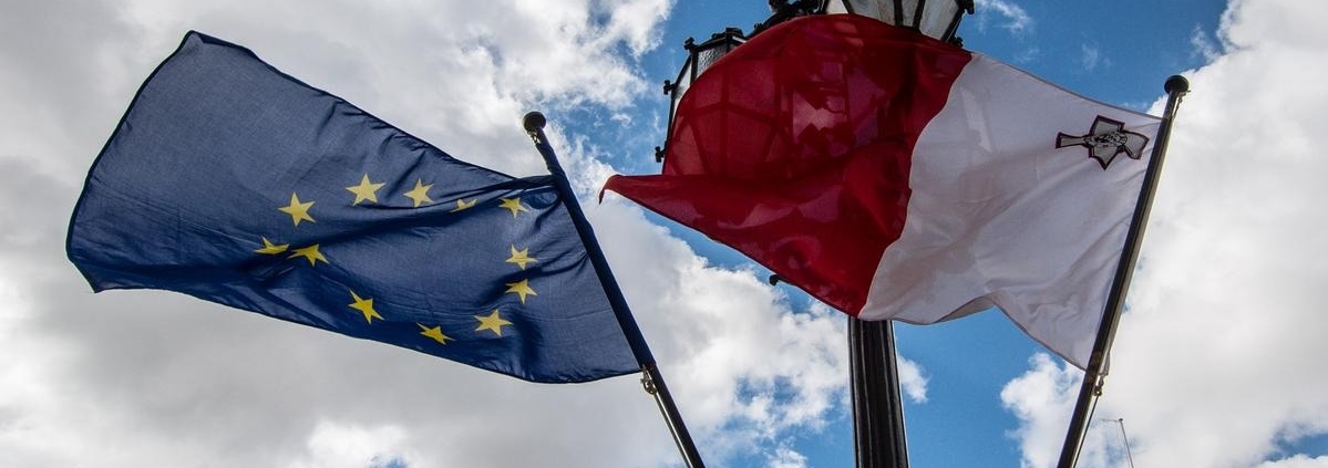 EU & Malta Flag